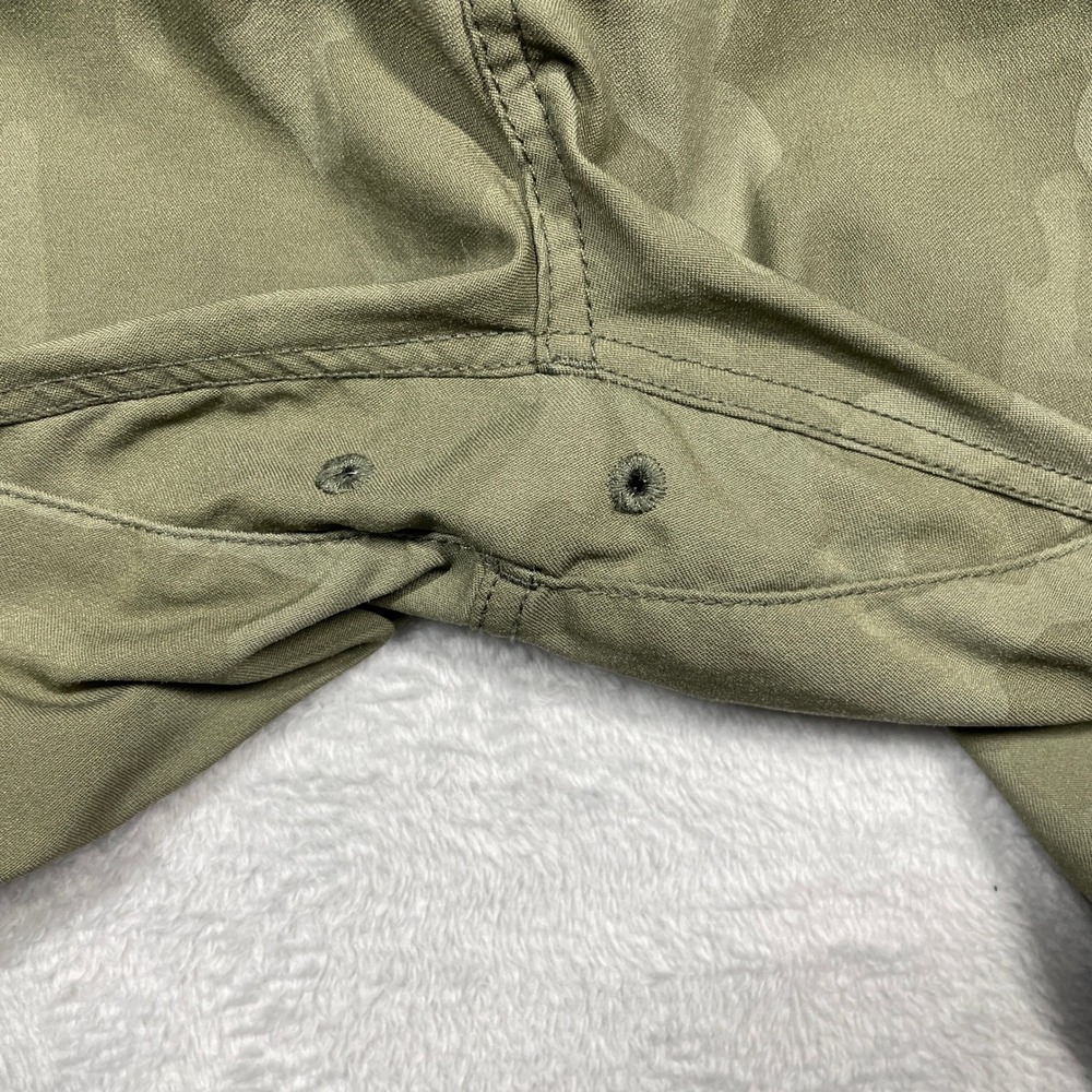prAna Halle Straight Leg Pants Womens 2 Green Camo Hiking Cargo Stretch Mid Rise - Picture 10 of 16